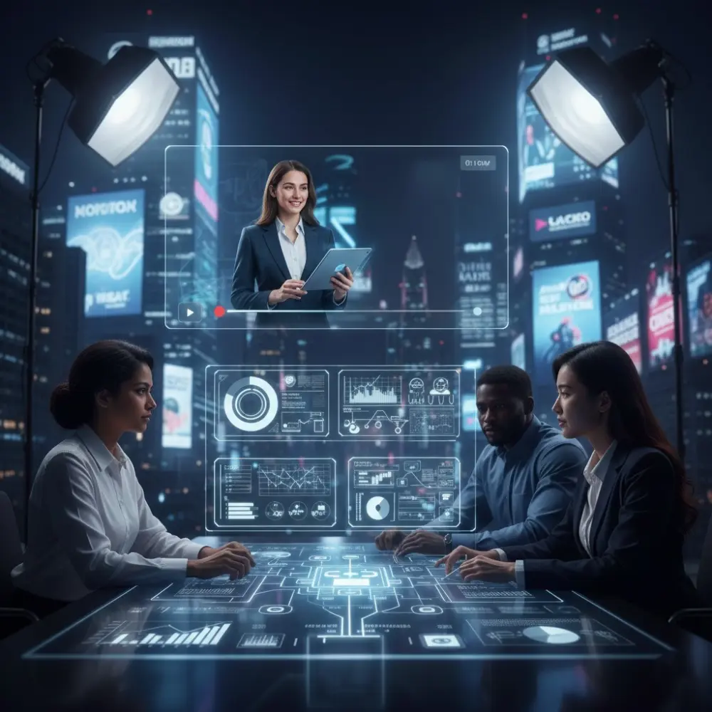 علان قصير لمده دقيقة عن خدمات شركتك.