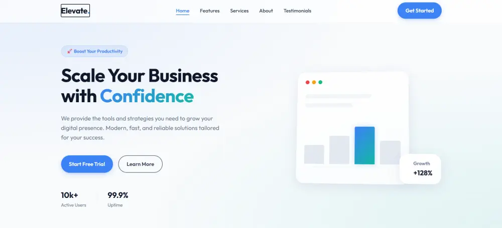 تصميم صفحه هبوط احترافيه بأستخدام HTML & CSS & JS