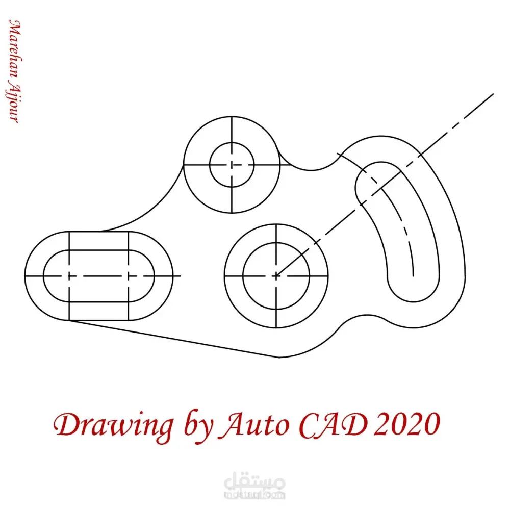 الرسم علي برنامج الاوتوكاد رسومات هندسيه معماريه ورسومات ميكانيكيه