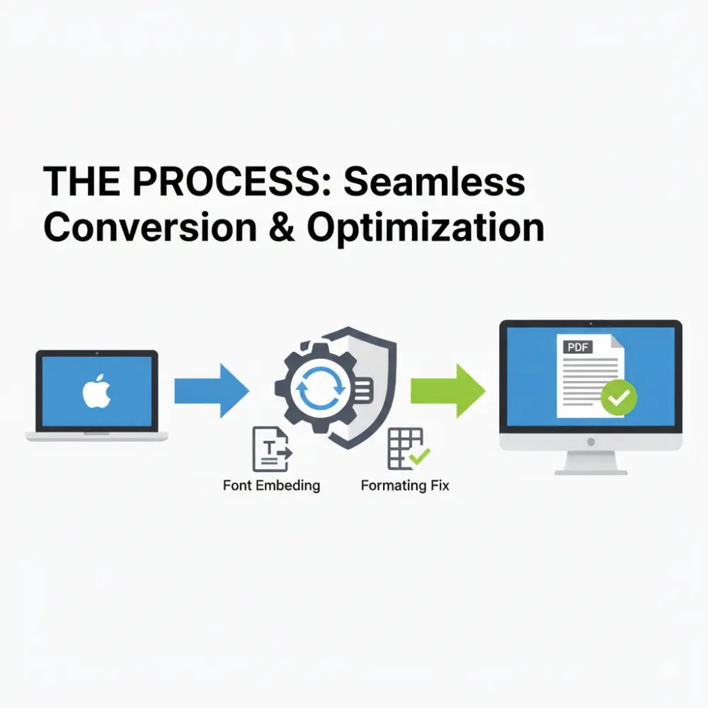 تحويل ملفات PDF من Mac إلى Windows
