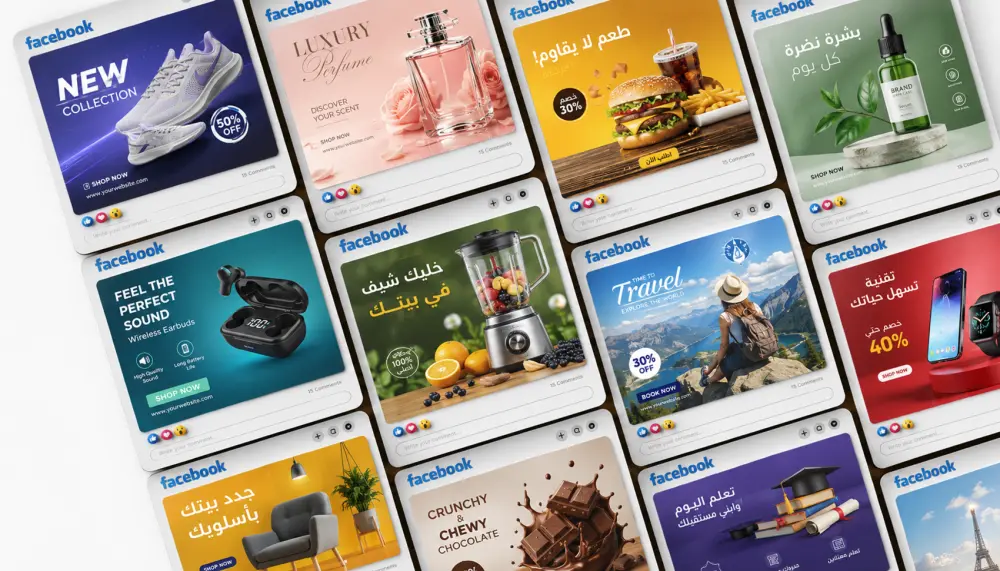 تصميم بوستات سوشيال ميديا احترافية وجذابة