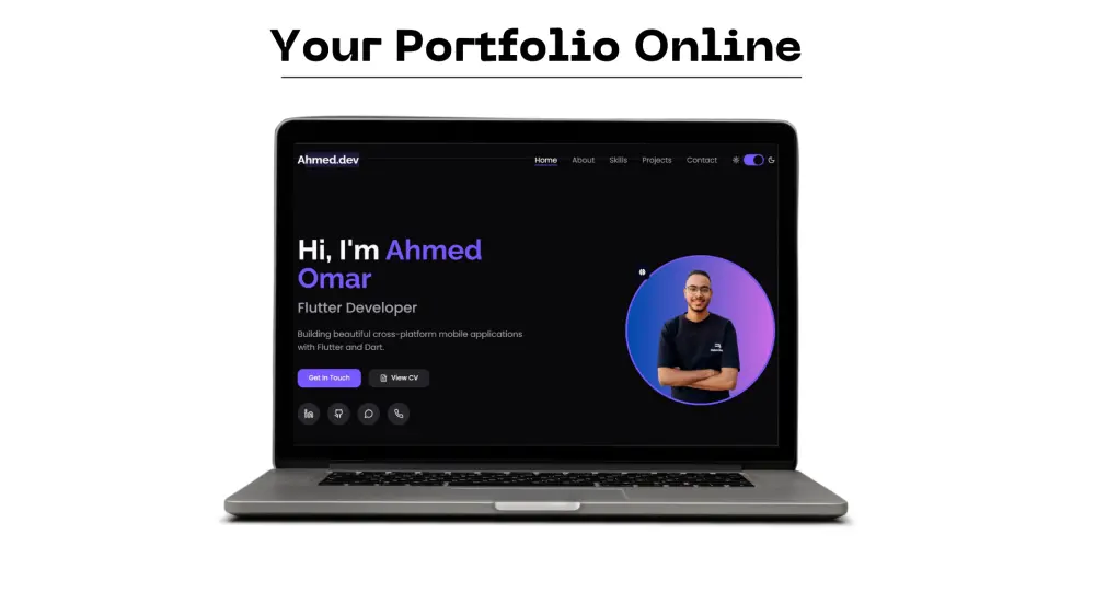 إنشاء بورتفوليو احترافي (Portfolio) لعرض أعمالك بشكل جذاب