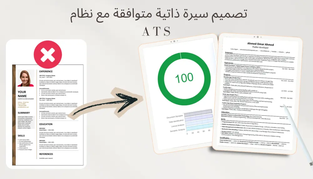 كتابة سيرة ذاتية احترافية متوافقة مع نظام ATS