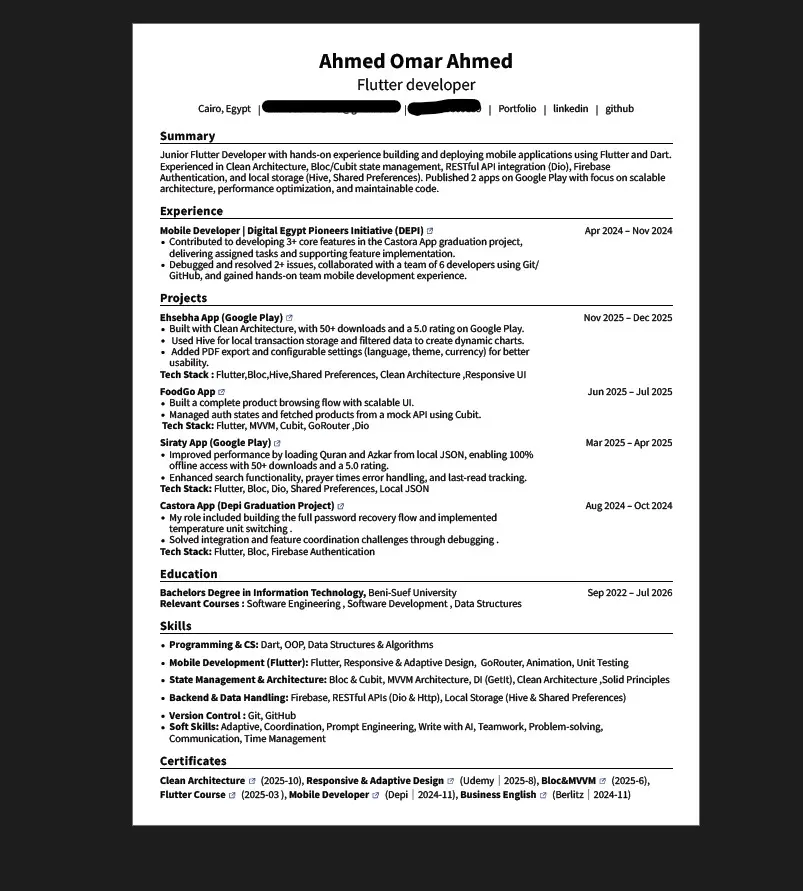 كتابة سيرة ذاتية احترافية متوافقة مع نظام ATS