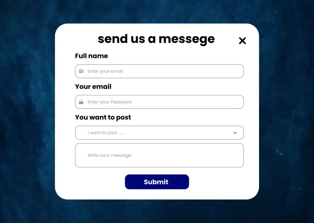 عمل تصميم لواجهة المستخدم لصفحة ويب