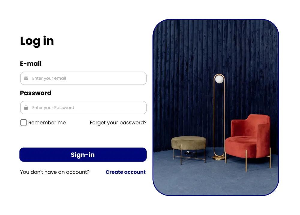 عمل تصميم لواجهة المستخدم لصفحة ويب
