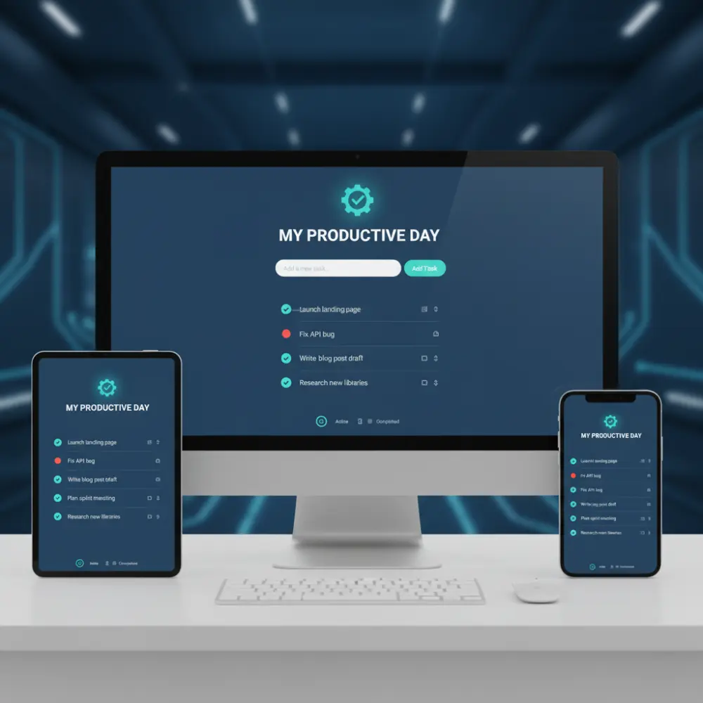 إنشاء تطبيق  "To-Do List" احترافي ومخصص كـ Web App