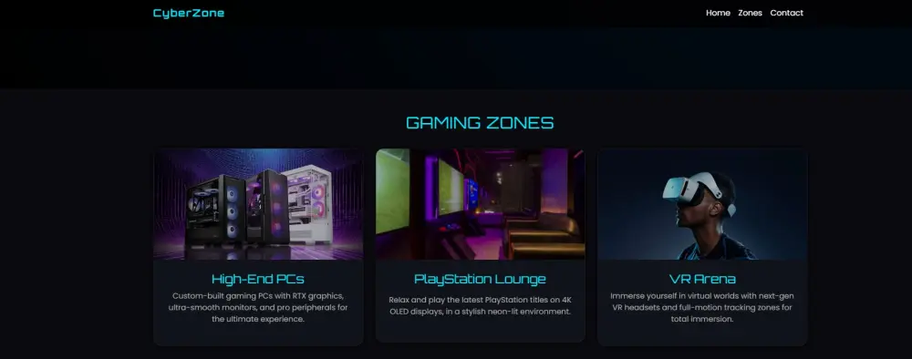 تصميم صفحة هبوط باستخدام HTML CSS JS