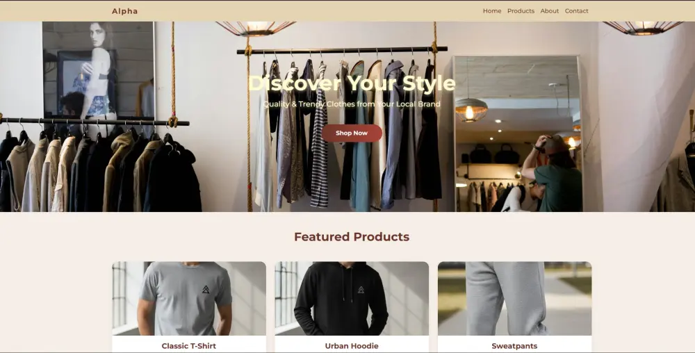 تصميم صفحة هبوط باستخدام HTML CSS JS