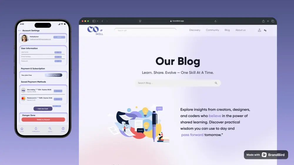 تصميم موقع الكتروني سهل واحترافي