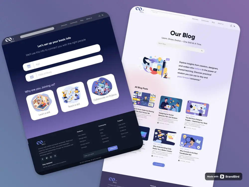 تصميم موقع الكتروني سهل واحترافي