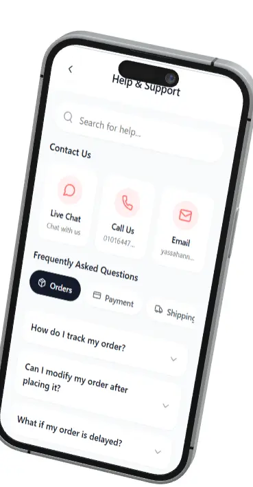 تطبيق StyleSphere – منصة تجارة إلكترونية متكاملة للموضة مع لوحة تحكم ودعم مباشر