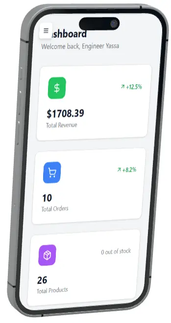 تطبيق StyleSphere – منصة تجارة إلكترونية متكاملة للموضة مع لوحة تحكم ودعم مباشر