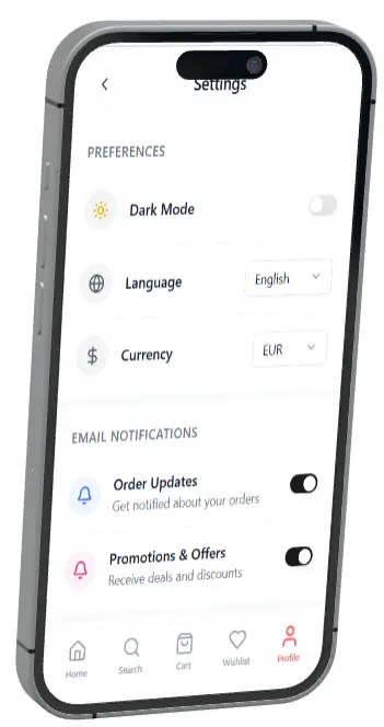تطبيق StyleSphere – منصة تجارة إلكترونية متكاملة للموضة مع لوحة تحكم ودعم مباشر