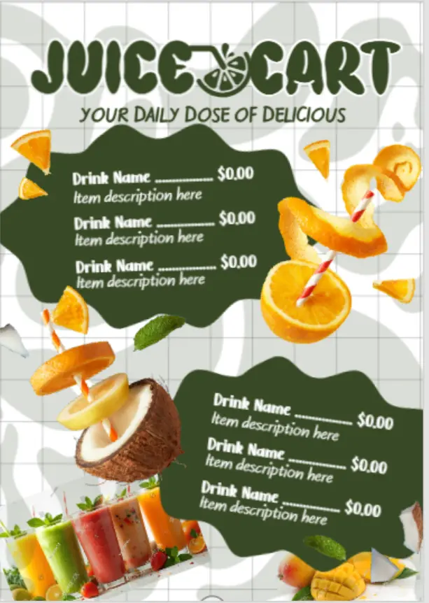 تصميم منيو مطاعم احترافي + حزمة إعلانات سوشيال ميديا متكاملة