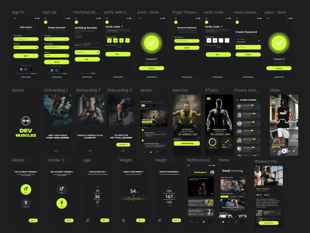 تصميم واجهة مستخدم (UI-UX) احترافية لشاشة واحدة لتطبيق أو موقعك