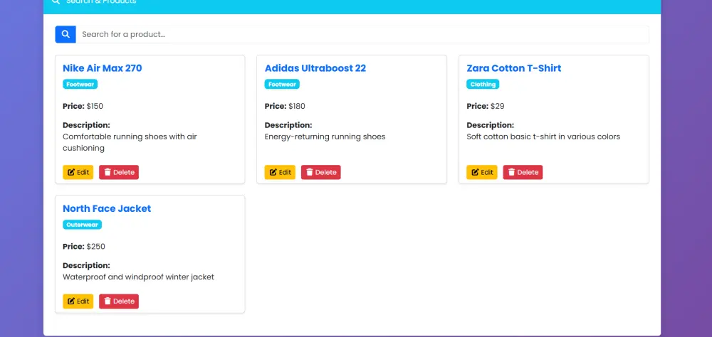 نظام إدارة المنتجات تفاعلي | Product Manager Pro