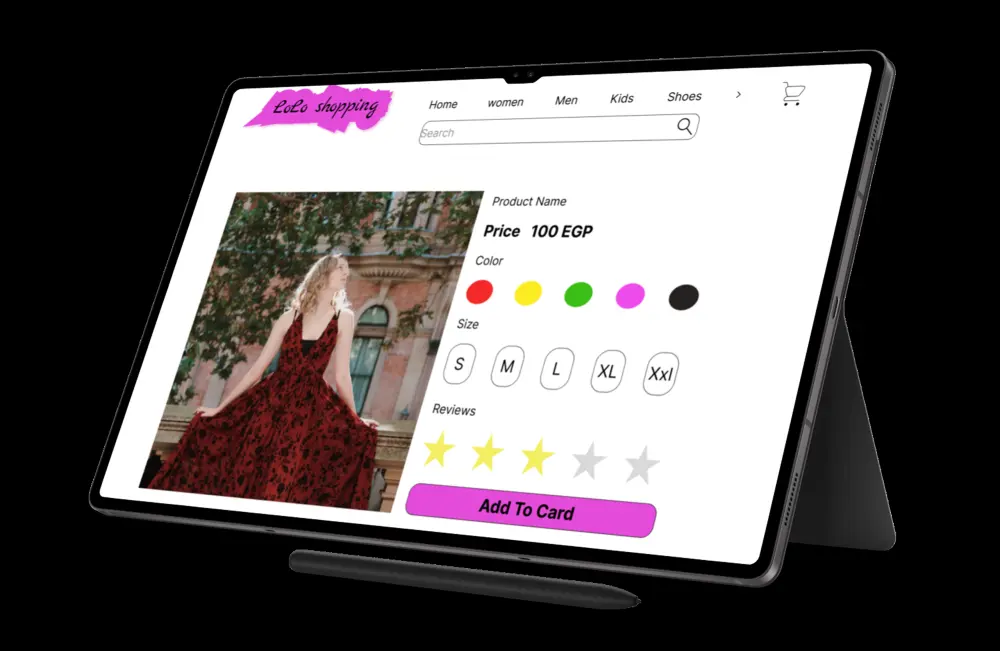 تصميم واجهة مستخدم UI/UX للموبايل او الويب