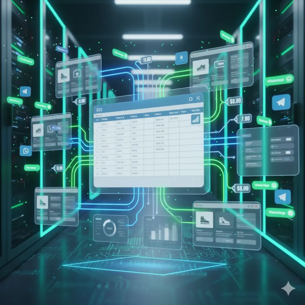 إرسال رسائل تسويقية تلقائيًا لعملائك باستخدام WhatsApp API أو Telegram مع تسجيل النتائج في Excel