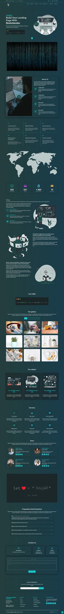 تكويد صفحة ويب بالكامل