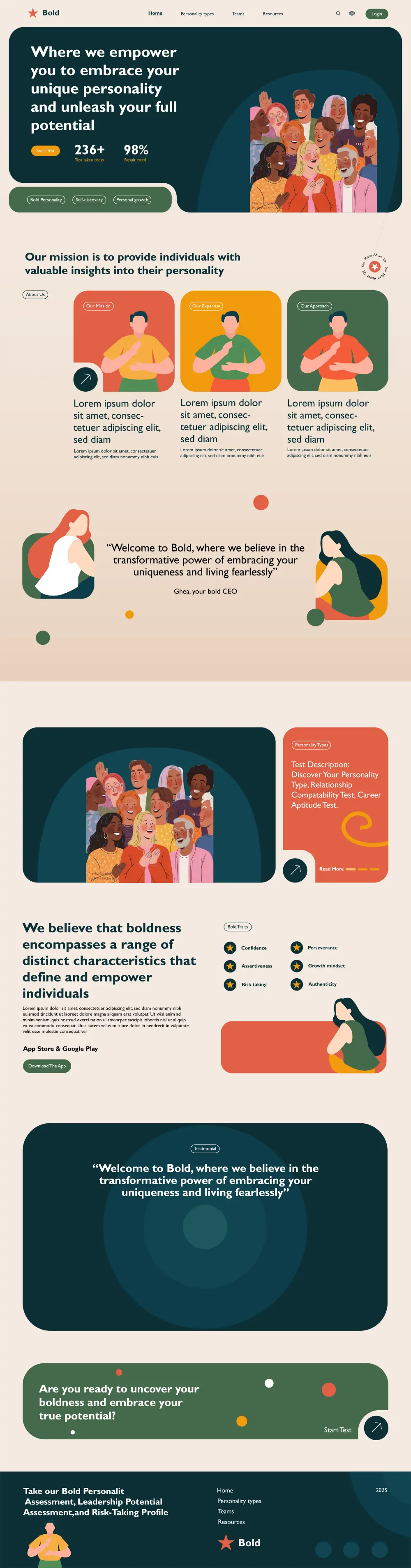 تصميم واجهة موقع الكتروني كامل