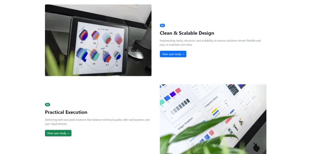 إنشاء صفحة هبوط Portfolio شخصي لعرض المشاريع والمهارات