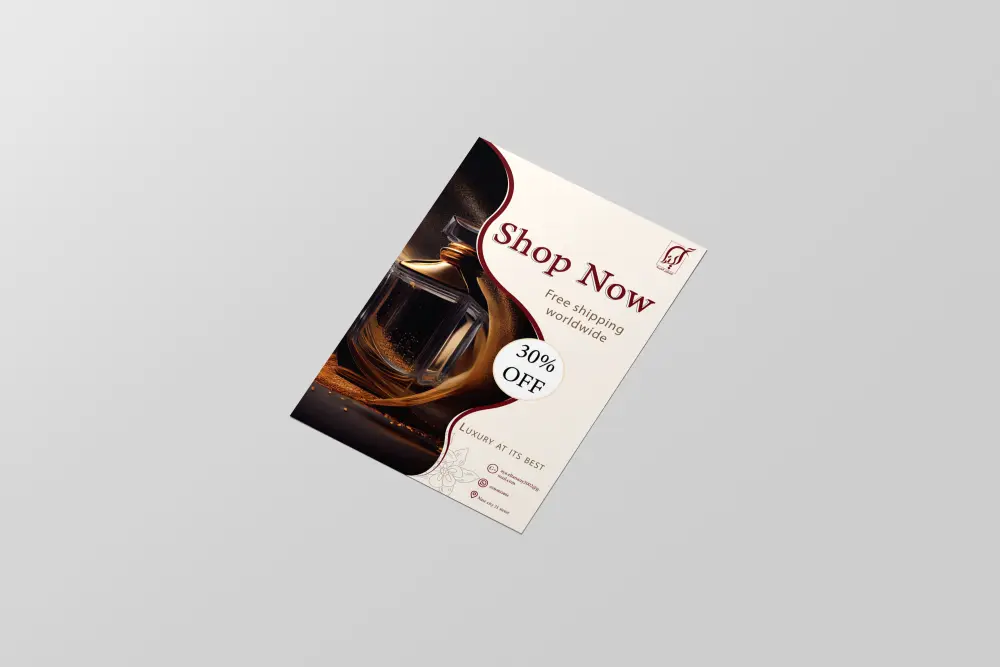 فلاير إعلاني مرتب يوصل رسالتك بسرعة