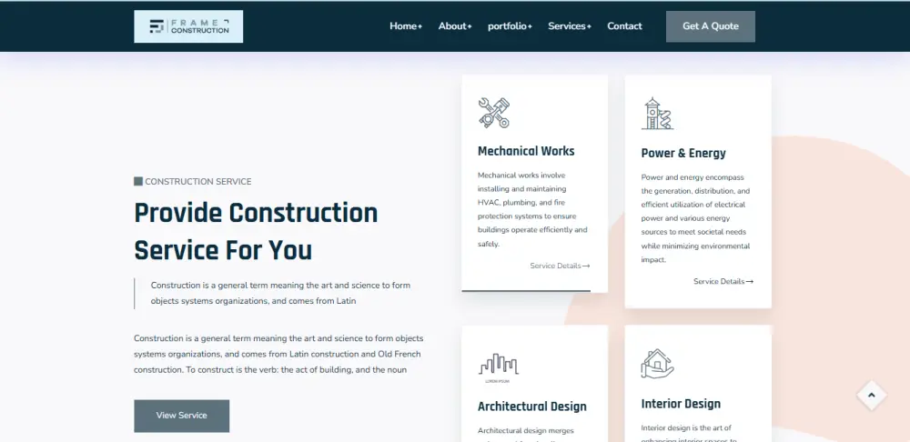 تصميم موقع إلكتروني احترافي
