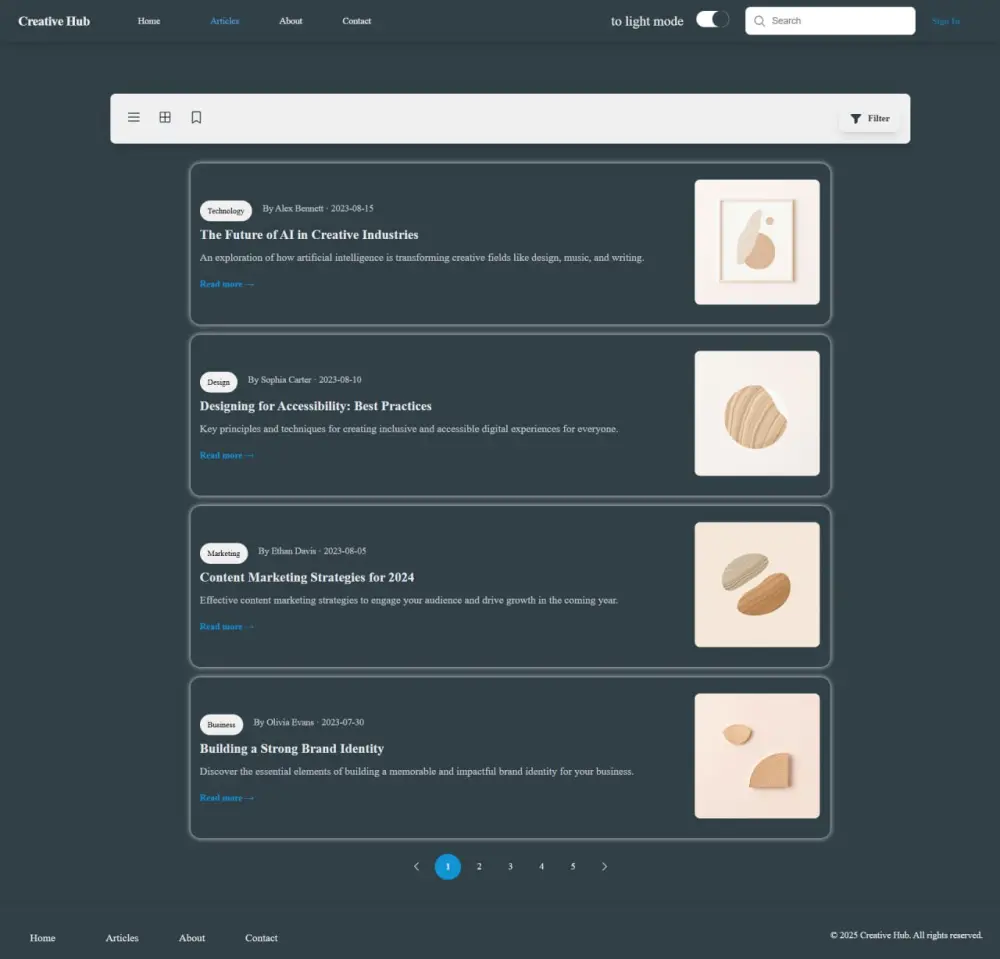 بناء منصة أخبار أو مقالات متجاوبة بإستخدام رياكت