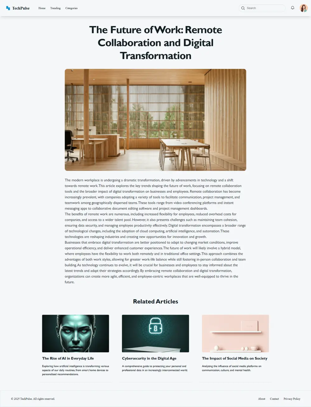 بناء منصة أخبار أو مقالات متجاوبة بإستخدام رياكت