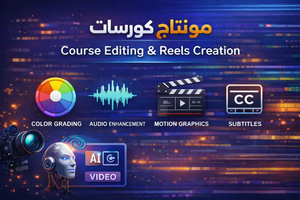 مونتاج كورسات تعليمية