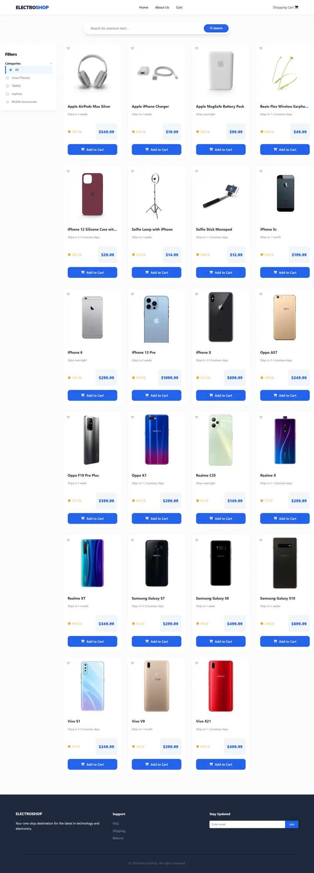 بناء موقع متكامل واحترافي متجاوب Html-Css-Javascript