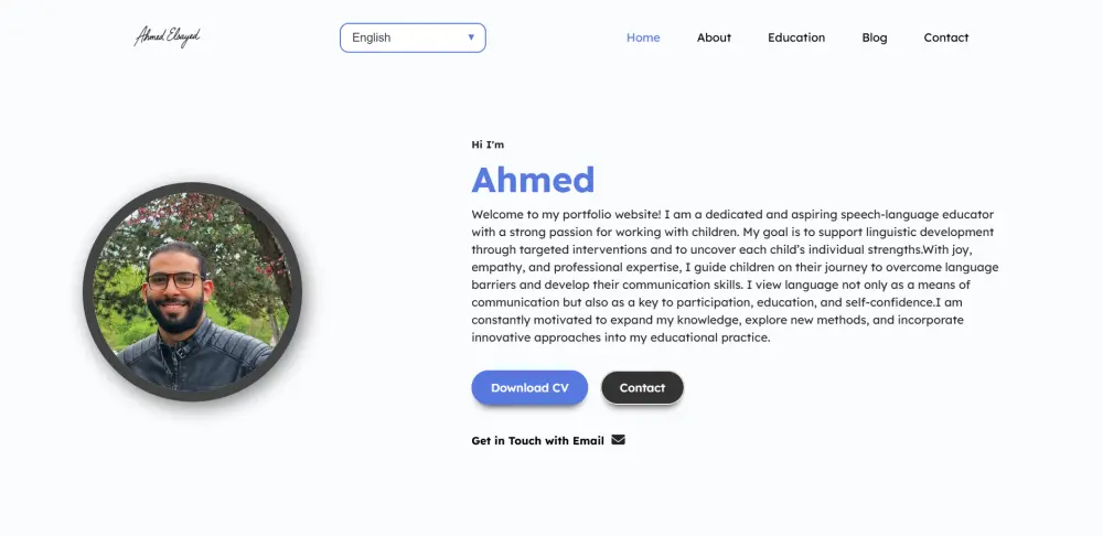 إنشاء موقع شخصي Portfolio احترافي يعكس هويتك ويعرض أعمالك