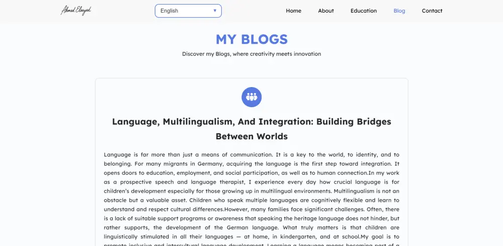 إنشاء موقع شخصي Portfolio احترافي يعكس هويتك ويعرض أعمالك