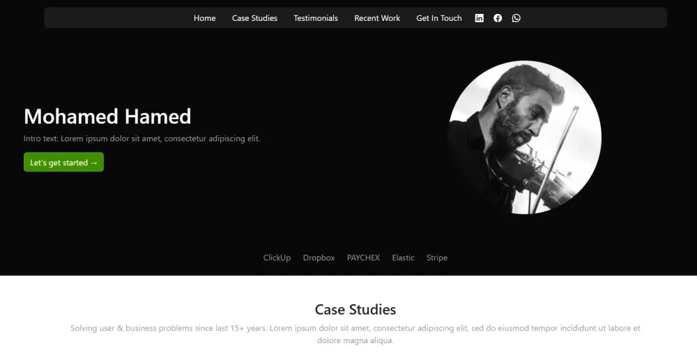 تصميم مواقع ويب باستخدام html , CSS ,bootstrap, JavaScript