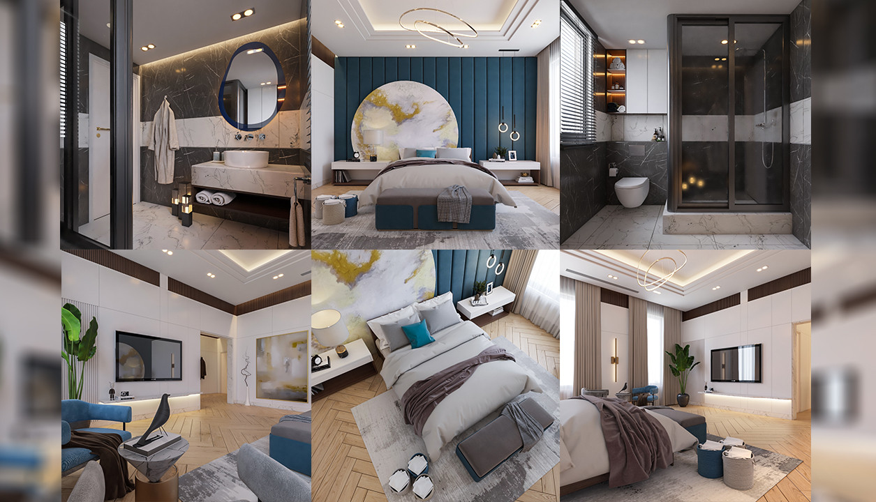 التصميم الداخلي والديكور لمختلف الفراغات المعمارية