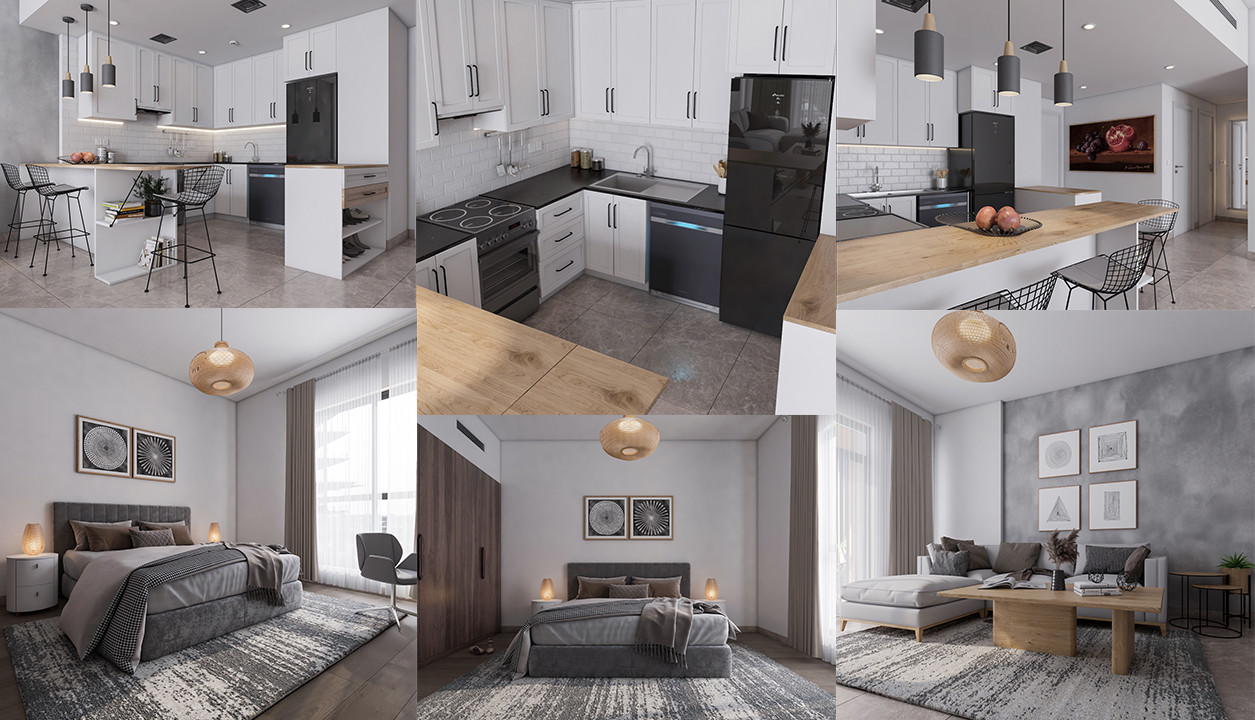 التصميم الداخلي والديكور لمختلف الفراغات المعمارية