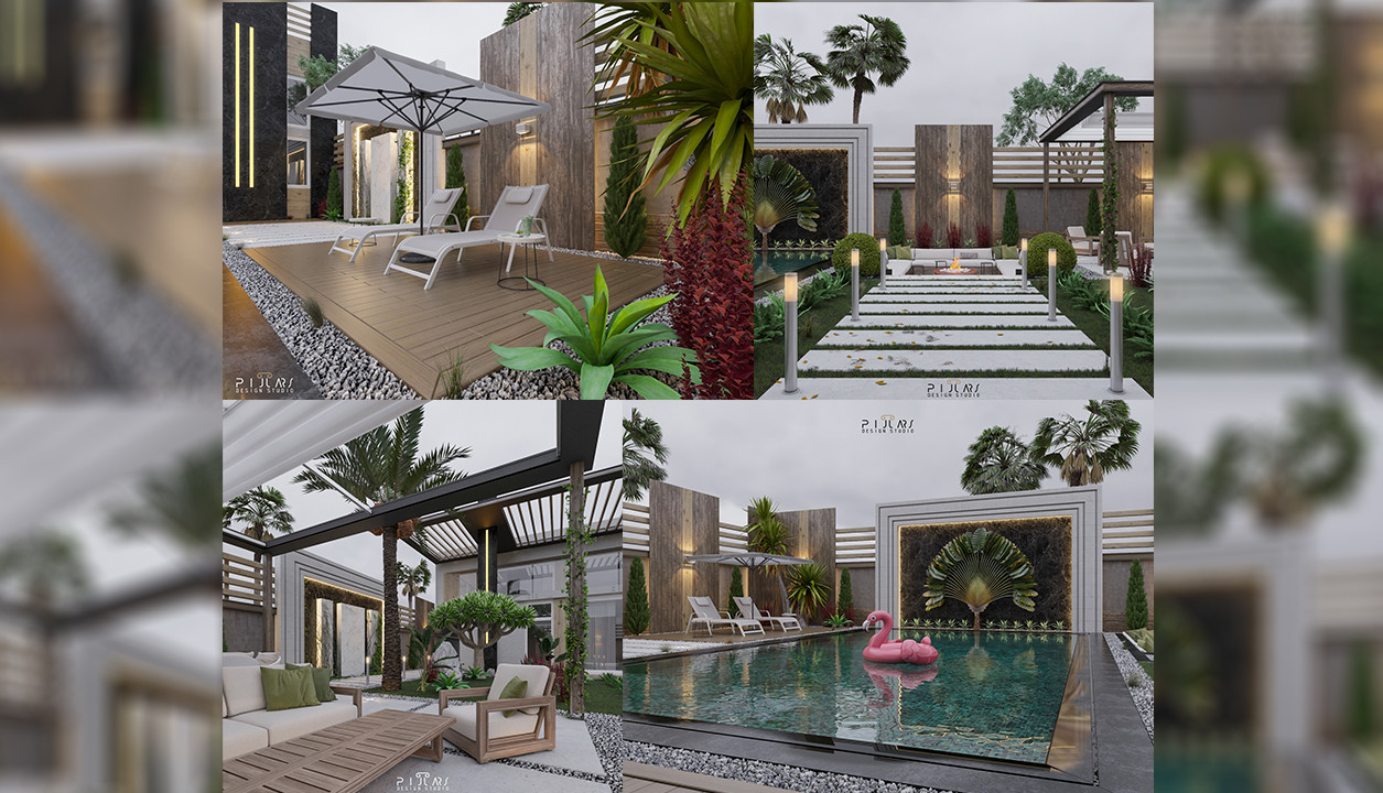 تصميم الحدائق والجلسات الخارجية وأعمال اللاندسكيب