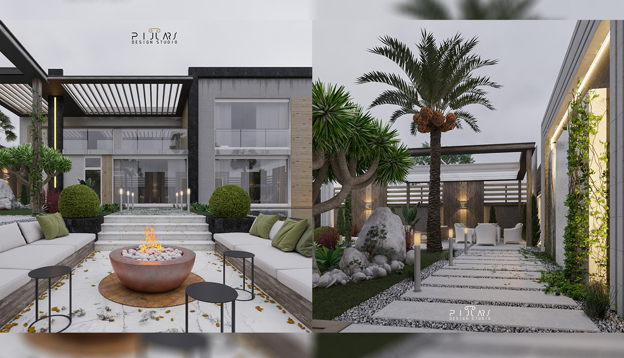 تصميم الحدائق والجلسات الخارجية وأعمال اللاندسكيب