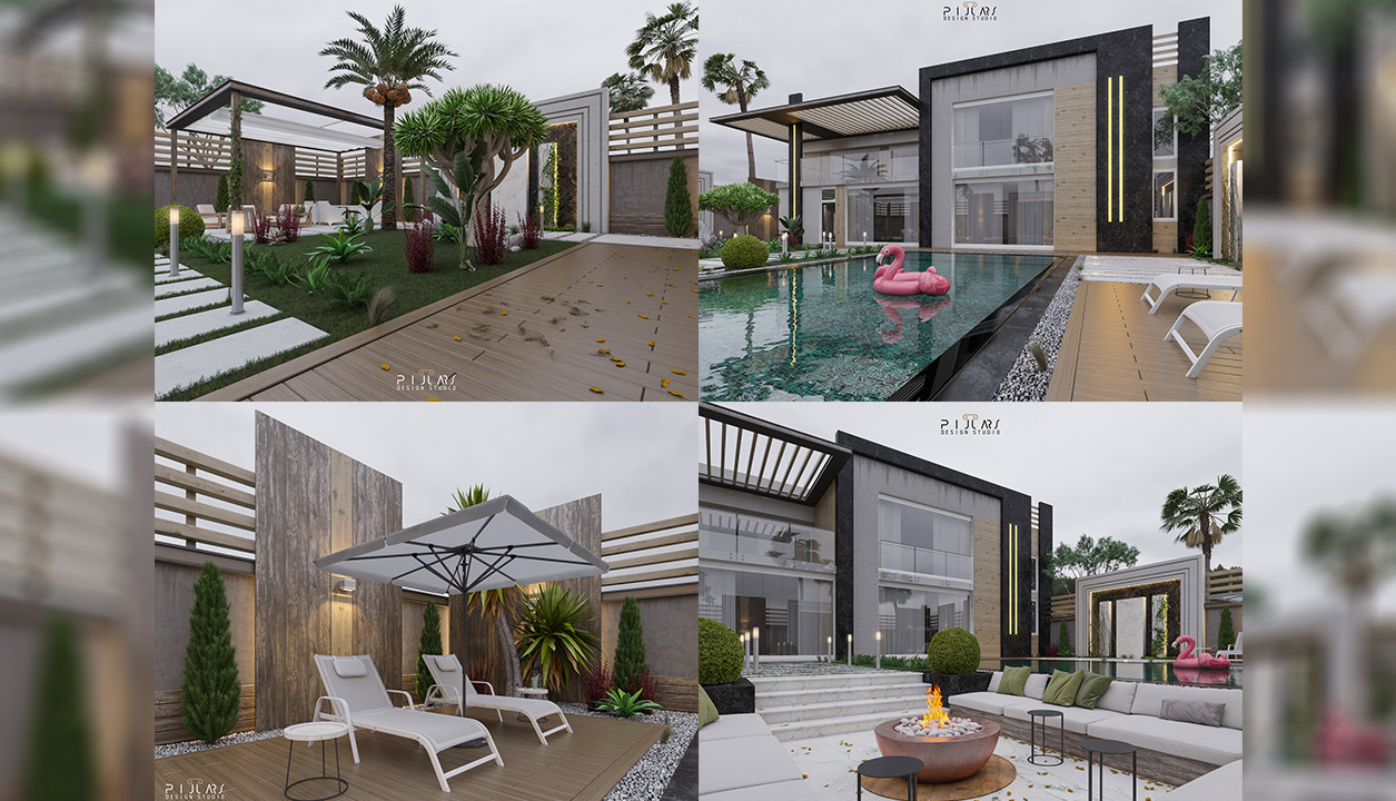 تصميم الحدائق والجلسات الخارجية وأعمال اللاندسكيب