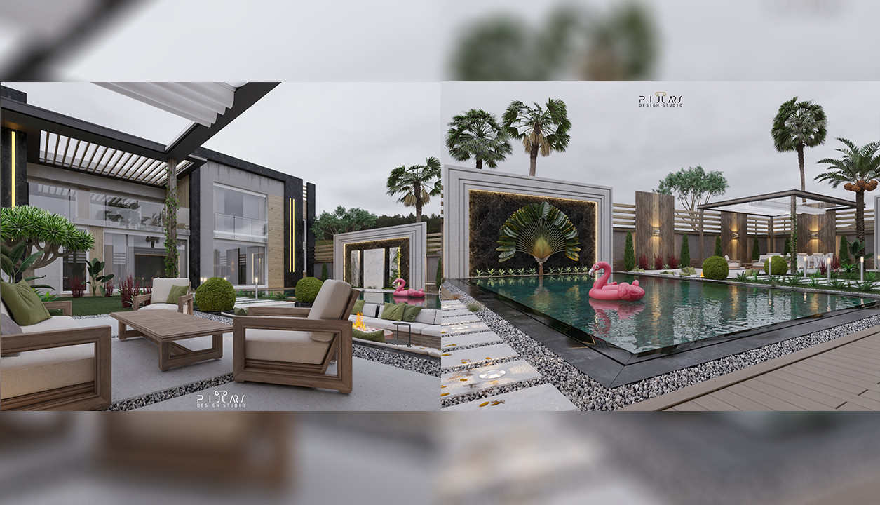 تصميم الحدائق والجلسات الخارجية وأعمال اللاندسكيب