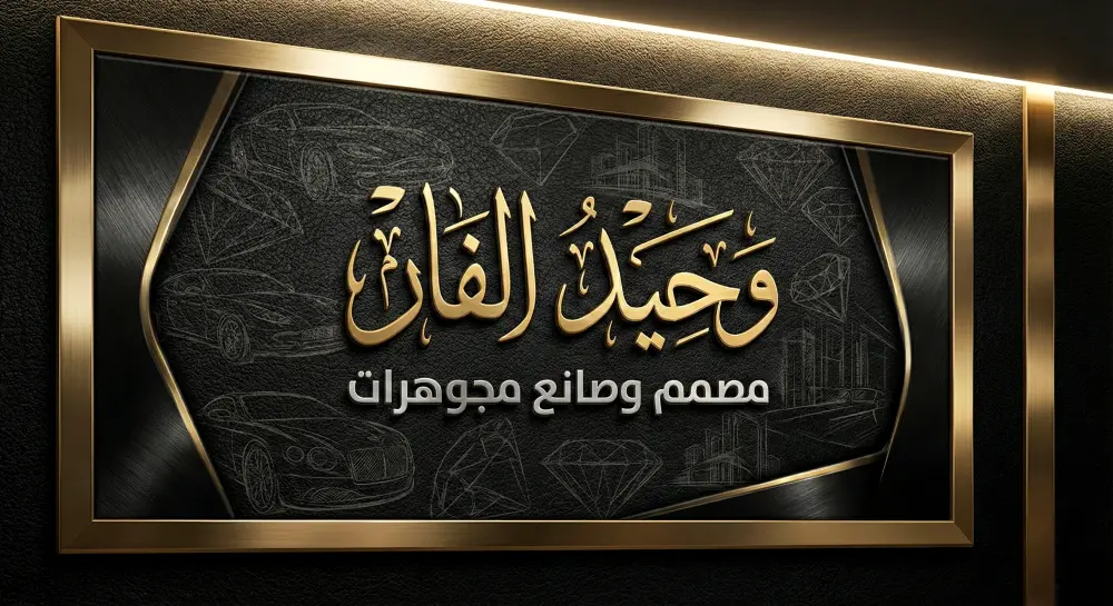 تصميم كارت شخصي فاخر بالذهب مع علامة مائية لمجالك خلال ساعة