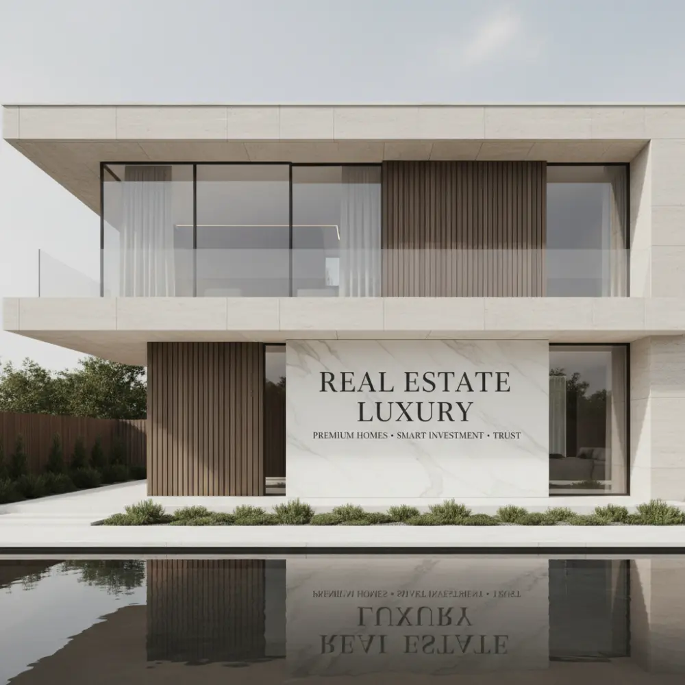 تصميم صور عقارية فاخرة (Luxury Real Estate CGI Ads)