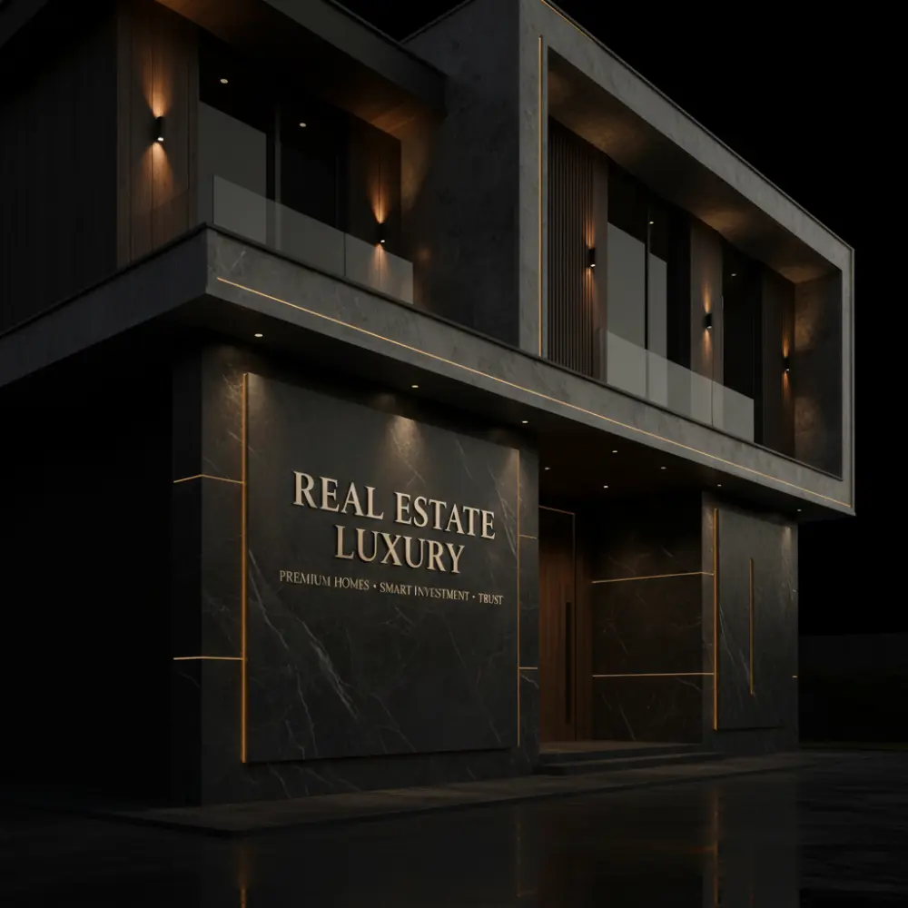 تصميم صور عقارية فاخرة (Luxury Real Estate CGI Ads)
