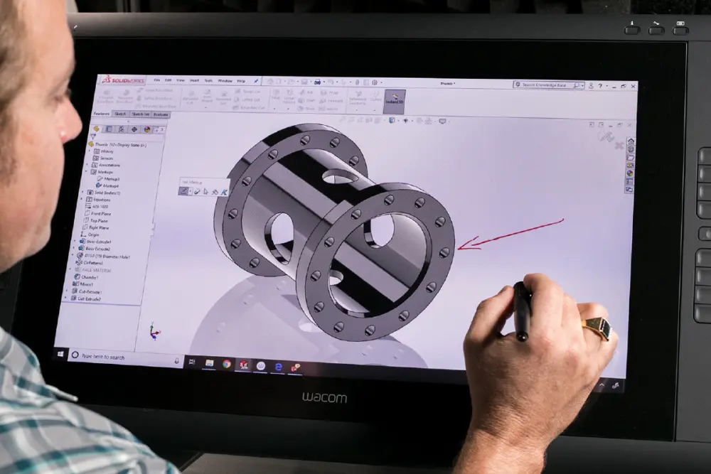 تصميم نماذج ثلاثية الأبعاد وملفات تصنيع احترافية على SolidWorks