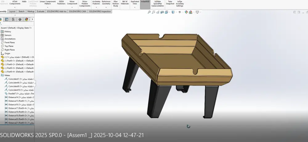 تصميم نماذج ثلاثية الأبعاد وملفات تصنيع احترافية على SolidWorks