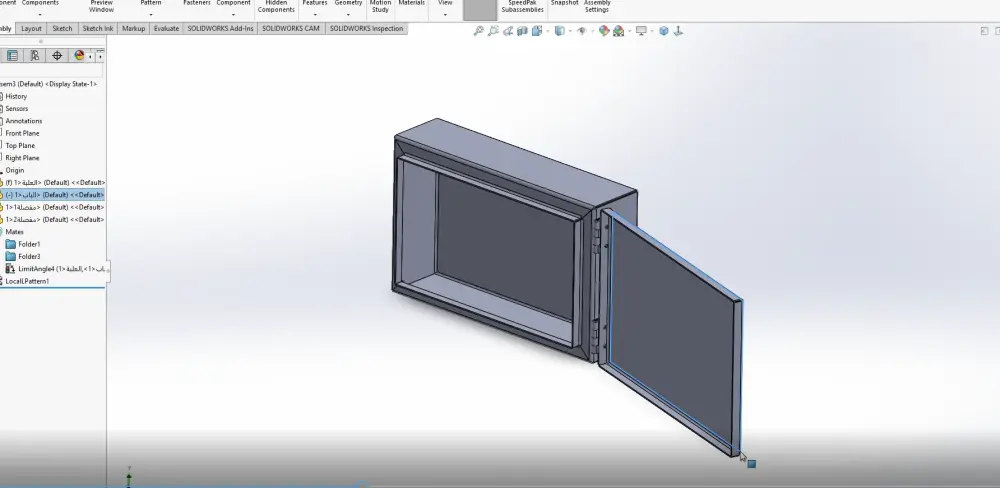 تصميم نماذج ثلاثية الأبعاد وملفات تصنيع احترافية على SolidWorks