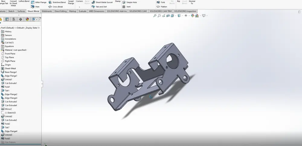 تصميم نماذج ثلاثية الأبعاد وملفات تصنيع احترافية على SolidWorks
