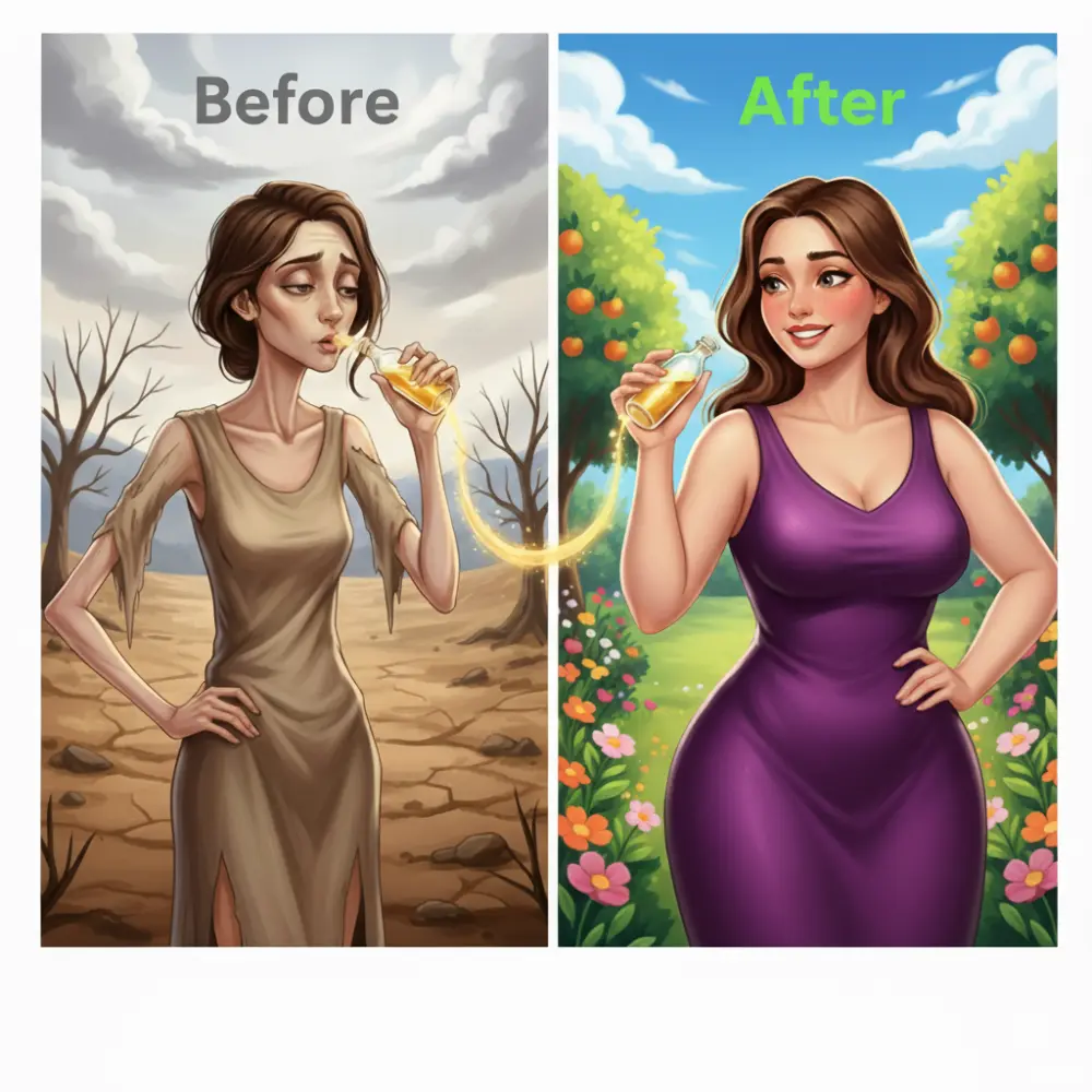 بدون نظام غذائى بدون تمارين، زيادة الوزن ومناطق الأنوثة