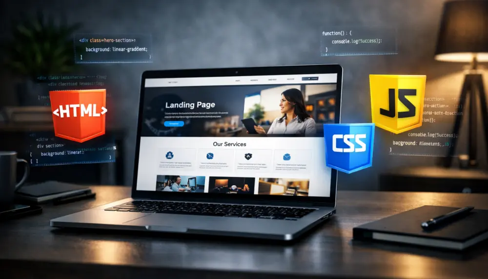 تصميم صفحة هبوط احترافية لمشروعك